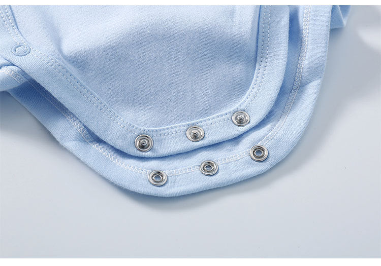 Short-Sleeve Side Snap 100% Cotton Bodysuit (Dim Sum Pattern)